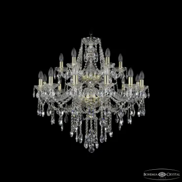 Подвесная люстра Bohemia Ivele Crystal 1415 1415/12+6/300/2d G