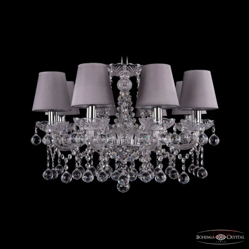 Подвесная люстра Bohemia Ivele Crystal 1413 1413/8/200 Ni Balls SH24 Подвесная люстра Bohemia Ivele Crystal 1413 1413/8/200 Ni Balls SH24