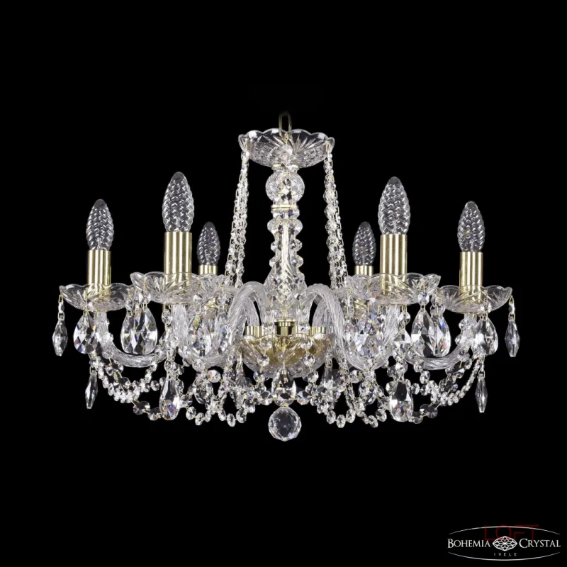 Подвесная люстра Bohemia Ivele Crystal 1402 1402/6/195 G Подвесная люстра Bohemia Ivele Crystal 1402 1402/6/195 G