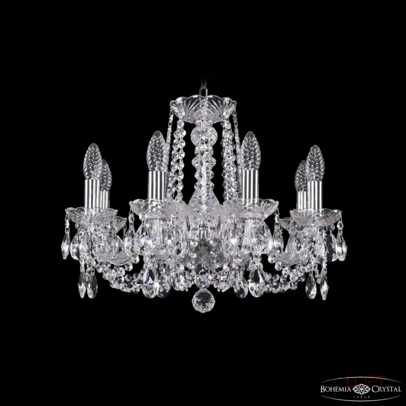 Подвесная люстра Bohemia Ivele Crystal 1402 1402/8/160 Ni