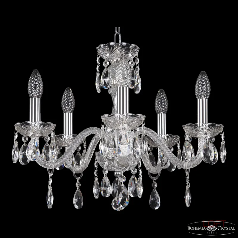 Подвесная люстра Bohemia Ivele Crystal 117 117/5/165 Ni