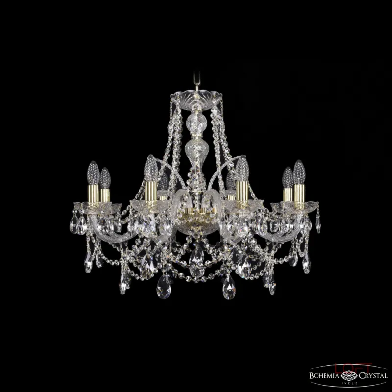 Подвесная люстра Bohemia Ivele Crystal 1411 1411/8/240 G