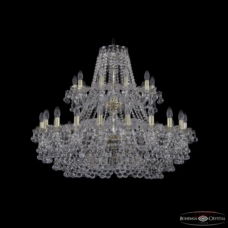 Подвесная люстра Bohemia Ivele Crystal 1409 1409/20+10/360/2d G