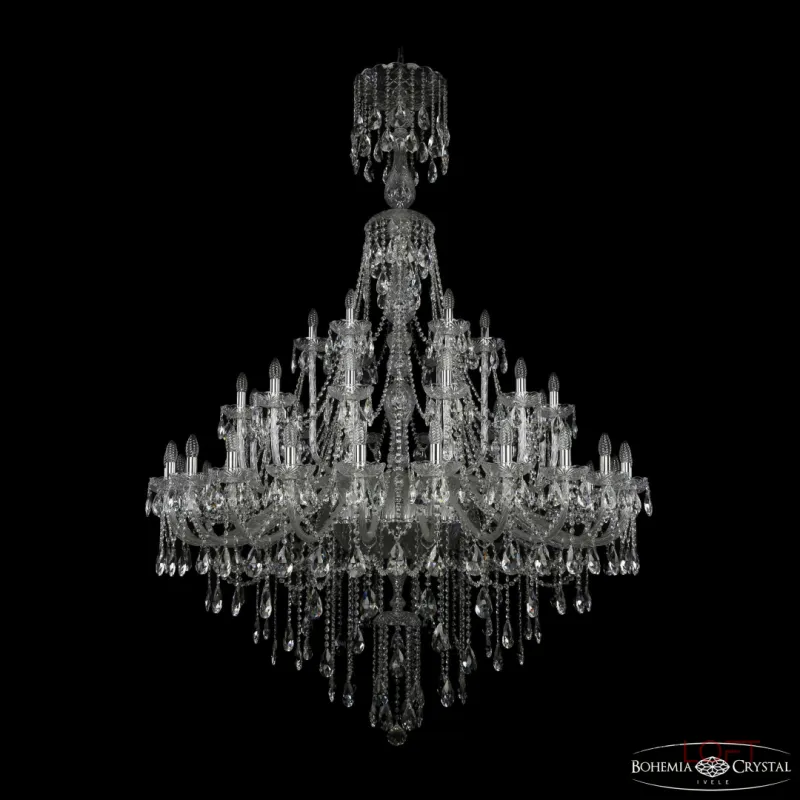 Подвесная люстра Bohemia Ivele Crystal 1415 1415/24+12+6/530/XL-210 Ni Подвесная люстра Bohemia Ivele Crystal 1415 1415/24+12+6/530/XL-210 Ni