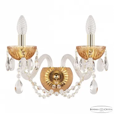 Бра Bohemia Ivele Crystal 5402 5402B/2/165 G Amber/M-1G