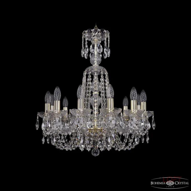 Подвесная люстра Bohemia Ivele Crystal 1402 1402/12/195/XL-64 G Подвесная люстра Bohemia Ivele Crystal 1402 1402/12/195/XL-64 G