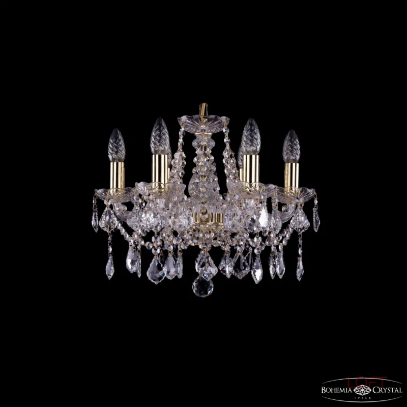 Подвесная люстра Bohemia Ivele Crystal 1413 1413/6/141 G Leafs