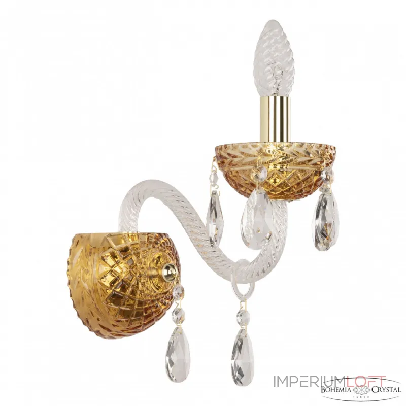 Бра Bohemia Ivele Crystal 5417 5417B/1/165 G Amber/M-1F Бра Bohemia Ivele Crystal 5417 5417B/1/165 G Amber/M-1F