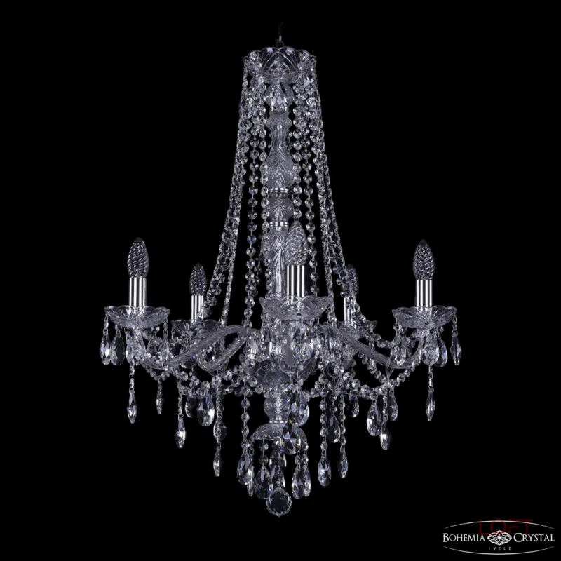 Подвесная люстра Bohemia Ivele Crystal 1415 1415/5/200/h-75 Ni Подвесная люстра Bohemia Ivele Crystal 1415 1415/5/200/h-75 Ni