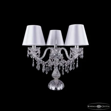 Настольная лампа Bohemia Ivele Crystal 1403 1403L/3/141-39 Ni SH21-160 Настольная лампа Bohemia Ivele Crystal 1403 1403L/3/141-39 Ni SH21-160