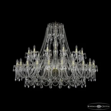 Подвесная люстра Bohemia Ivele Crystal 1411 1411/24+12/530 G