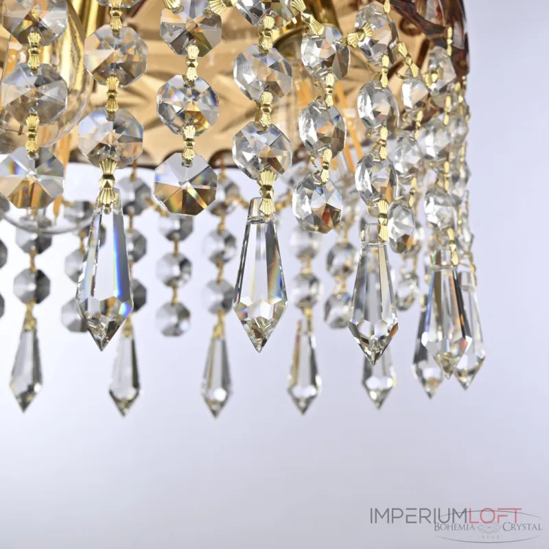 Подвесной светильник Bohemia Ivele Crystal 5478 5478/22 G Amber/M-1F Drops