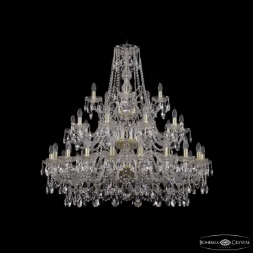 Подвесная люстра Bohemia Ivele Crystal 1411 1411/20+10+5/400/3d G