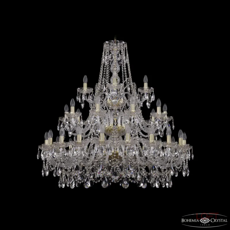 Подвесная люстра Bohemia Ivele Crystal 1411 1411/20+10+5/400/3d G