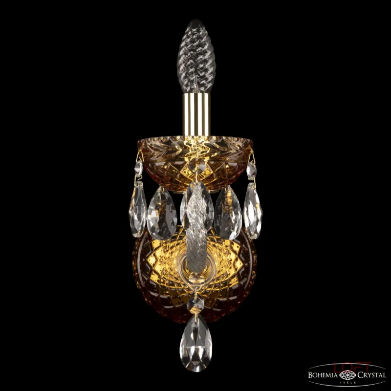 Бра Bohemia Ivele Crystal 5417 5417B/1/165 G Amber/M-1F Бра Bohemia Ivele Crystal 5417 5417B/1/165 G Amber/M-1F