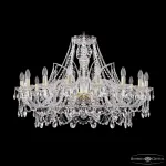 Подвесная люстра Bohemia Ivele Crystal 1411 1411/16/360 G