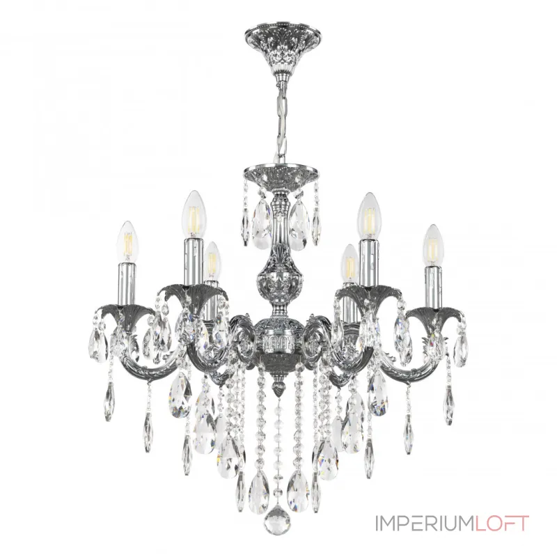 Подвесная люстра Bohemia Ivele Crystal AL7901 AL79101/6/175 B Ni Подвесная люстра Bohemia Ivele Crystal AL7901 AL79101/6/175 B Ni