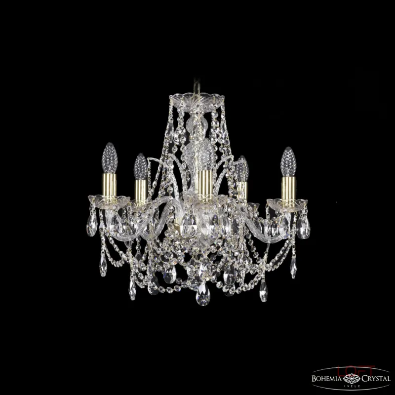 Подвесная люстра Bohemia Ivele Crystal 1411 1411/5/160 G