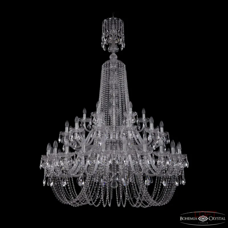 Подвесная люстра Bohemia Ivele Crystal 1402 1402/24+12+6/460/XL-176/2d Ni
