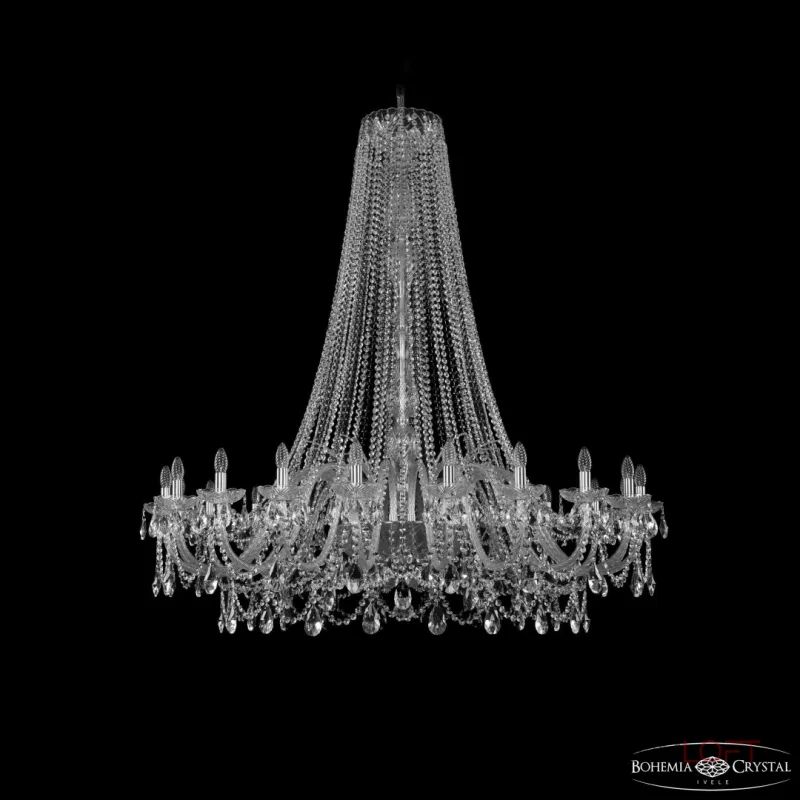 Подвесная люстра Bohemia Ivele Crystal 1411 1411/20/530/h-157 Ni