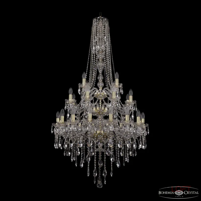 Подвесная люстра Bohemia Ivele Crystal 1415 1415/16+8+4/300/h-155/3d G