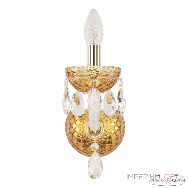 Бра Bohemia Ivele Crystal 5417 5417B/1/165 G Amber/M-1F Бра Bohemia Ivele Crystal 5417 5417B/1/165 G Amber/M-1F
