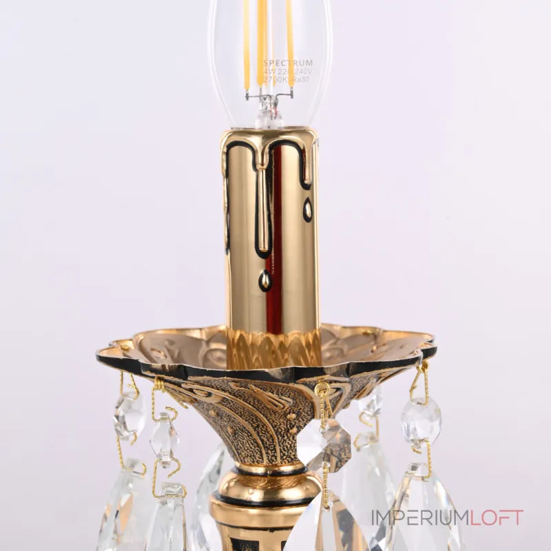 Настольная лампа Bohemia Ivele Crystal AL77 AL77200L/1-25 GB от ImperiumLoft