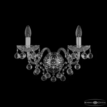Бра Bohemia Ivele Crystal 1409 1409B/2/195/XL Ni Бра Bohemia Ivele Crystal 1409 1409B/2/195/XL Ni
