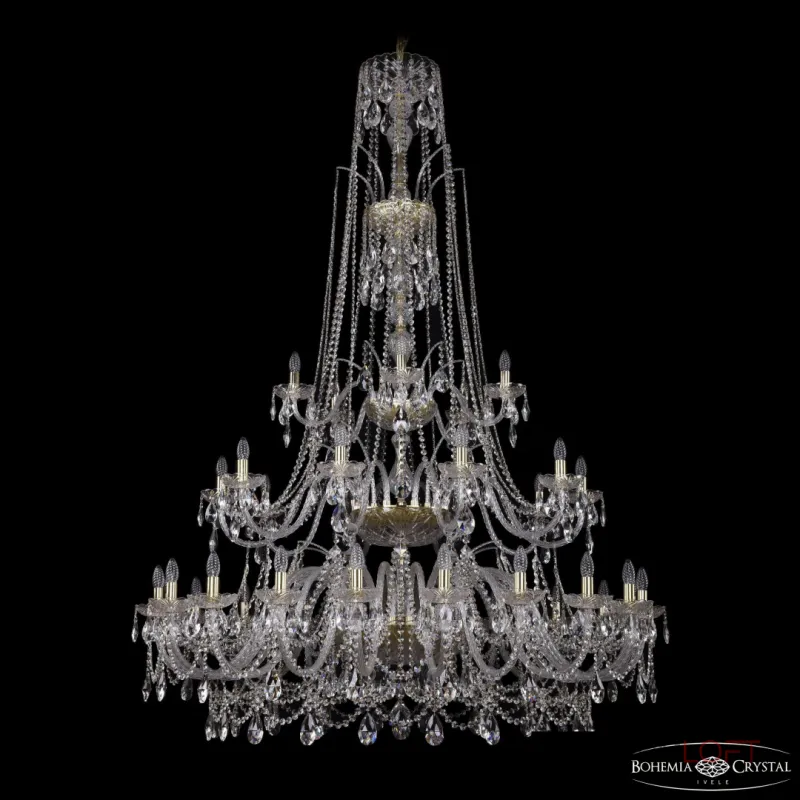 Подвесная люстра Bohemia Ivele Crystal 1411 1411/20+10+5/530/XL-202/3d G