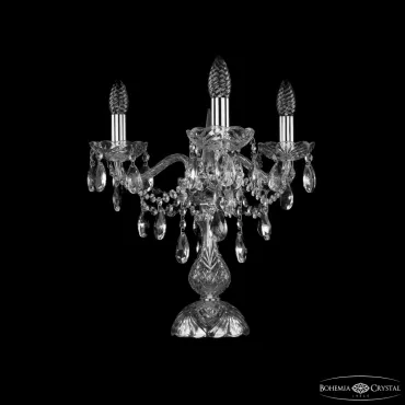 Настольная лампа Bohemia Ivele Crystal 1415 1415L/3/141-39 Ni
