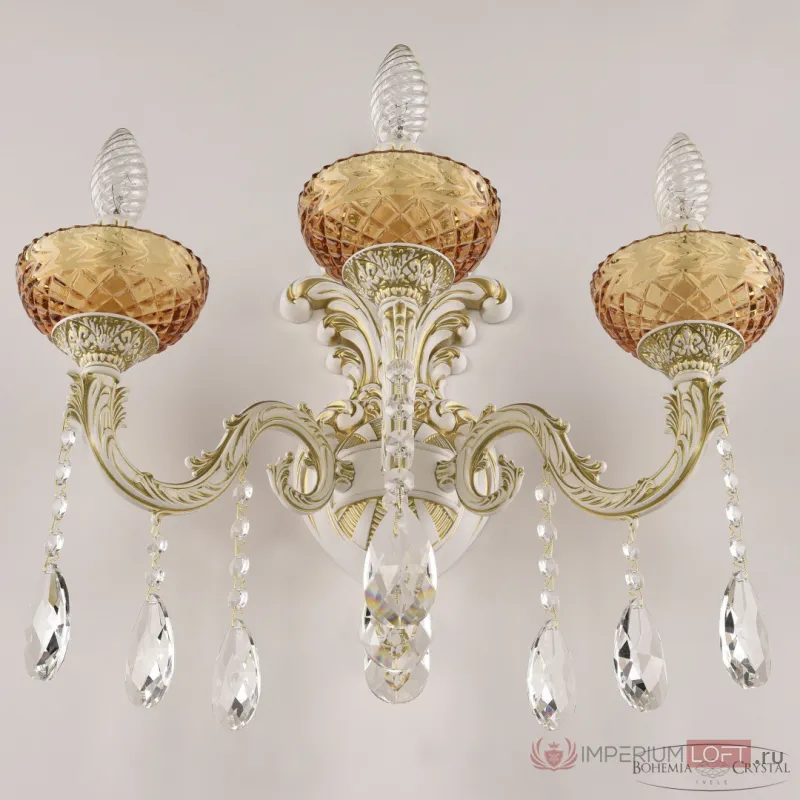 Бра Bohemia Ivele Crystal AL7901 AL7901B15/3/175 A WMG P Amber/M-1F от ImperiumLoft
