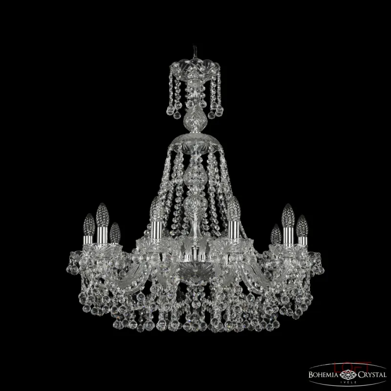 Подвесная люстра Bohemia Ivele Crystal 1409 1409/10/240/XL-75 Ni Подвесная люстра Bohemia Ivele Crystal 1409 1409/10/240/XL-75 Ni