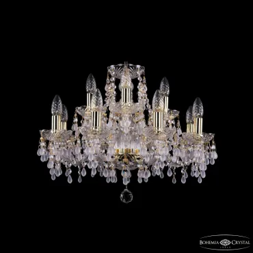 Подвесная люстра Bohemia Ivele Crystal 1410 1410/8+4/195 G V0300