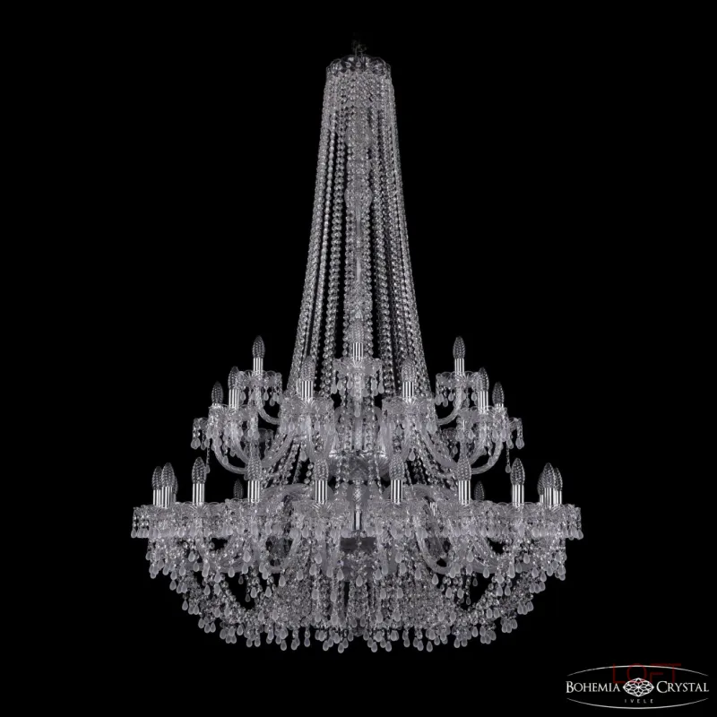 Подвесная люстра Bohemia Ivele Crystal 1410 1410/20+10+5/400/h-160/2d Ni V0300