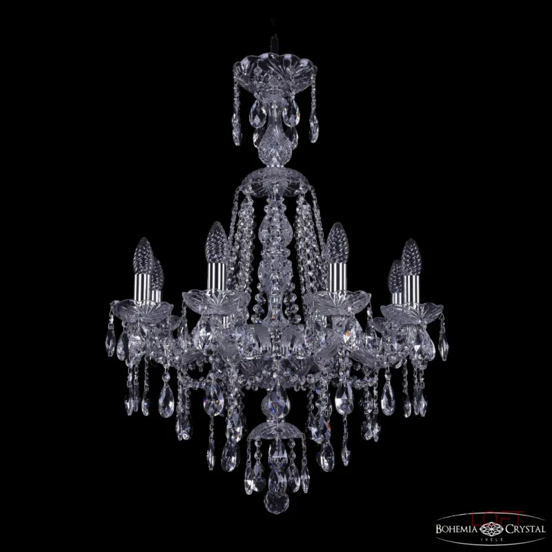 Подвесная люстра Bohemia Ivele Crystal 1415 1415/8/200/XL-76 Ni