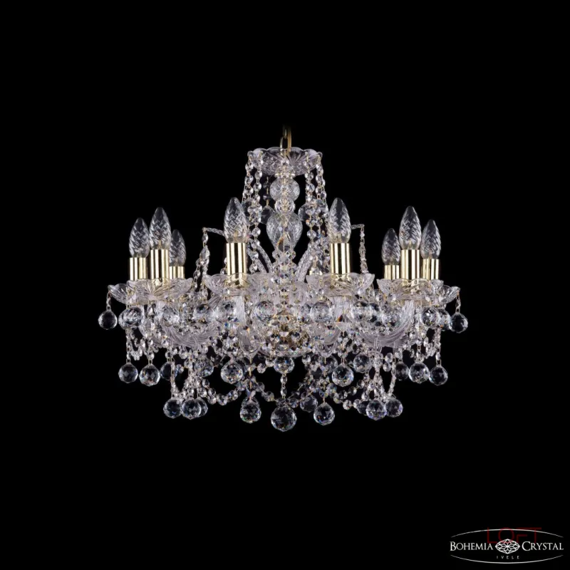 Подвесная люстра Bohemia Ivele Crystal 1411 1411/10/195 G Balls Подвесная люстра Bohemia Ivele Crystal 1411 1411/10/195 G Balls