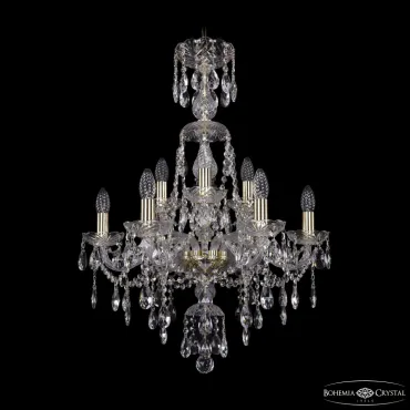 Подвесная люстра Bohemia Ivele Crystal 1415 1415/6+3/200/XL-77 G