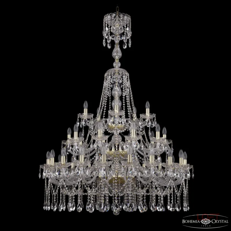 Подвесная люстра Bohemia Ivele Crystal 1413 1413/20+10+5/400/XL-158/3d G