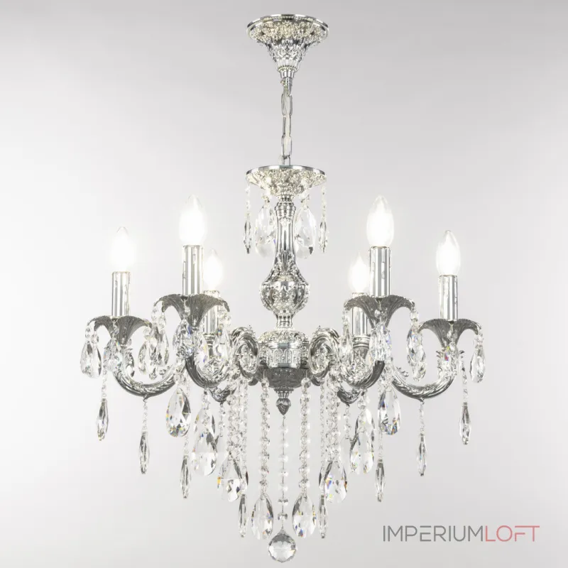 Подвесная люстра Bohemia Ivele Crystal AL7901 AL79101/6/175 B Ni Подвесная люстра Bohemia Ivele Crystal AL7901 AL79101/6/175 B Ni