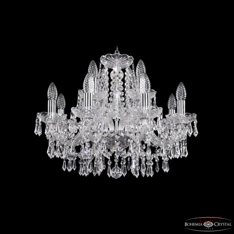 Подвесная люстра Bohemia Ivele Crystal 1403 1403/8+4/195 Ni