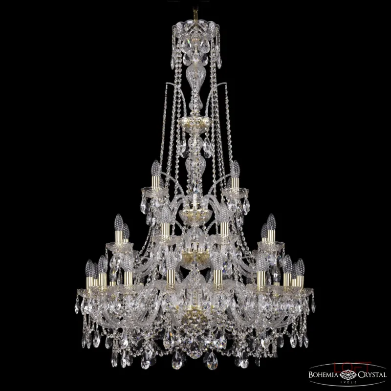 Подвесная люстра Bohemia Ivele Crystal 1411 1411/16+8+4/300/XL-131/3d G Подвесная люстра Bohemia Ivele Crystal 1411 1411/16+8+4/300/XL-131/3d G