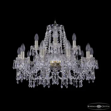 Подвесная люстра Bohemia Ivele Crystal 1403 1403/10+5/240 G