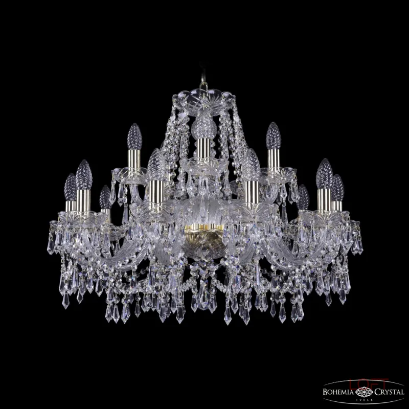 Подвесная люстра Bohemia Ivele Crystal 1403 1403/10+5/240 G