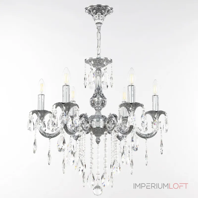 Подвесная люстра Bohemia Ivele Crystal AL7901 AL79101/6/175 B Ni Подвесная люстра Bohemia Ivele Crystal AL7901 AL79101/6/175 B Ni