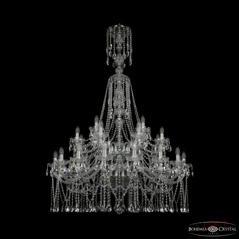 Подвесная люстра Bohemia Ivele Crystal 1413 1413/16+8+4/400/XL-163/2d Ni