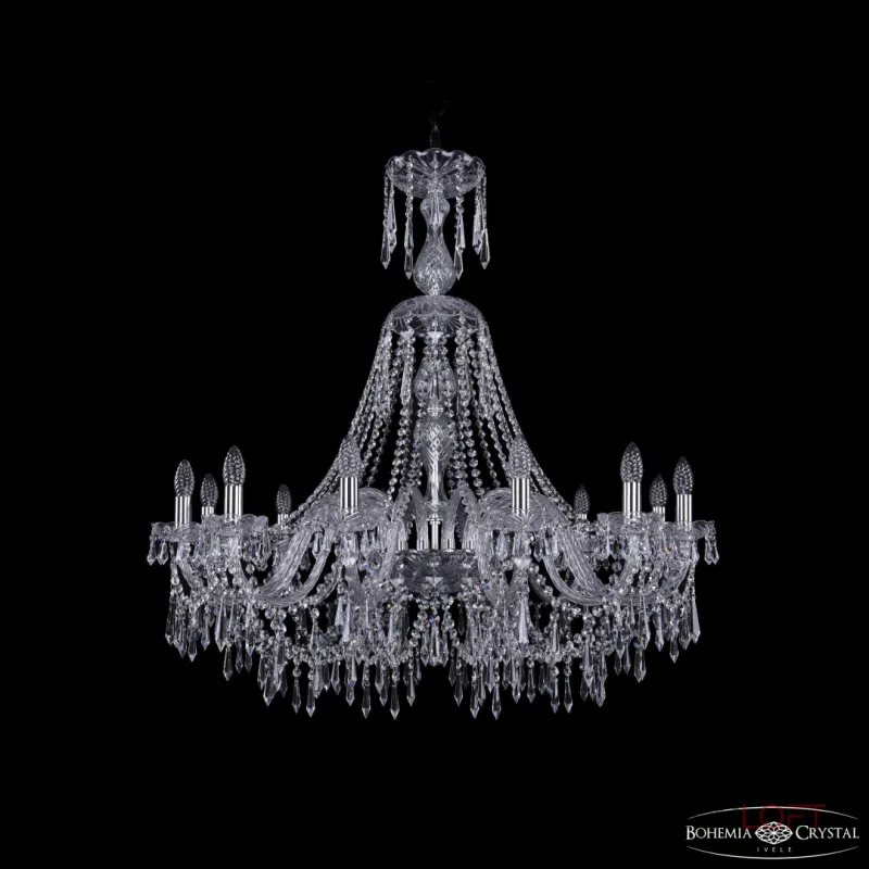 Подвесная люстра Bohemia Ivele Crystal 1403 1403/12/360/XL-100 Ni Подвесная люстра Bohemia Ivele Crystal 1403 1403/12/360/XL-100 Ni