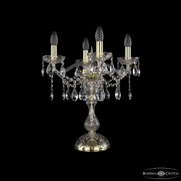 Настольная лампа Bohemia Ivele Crystal 1413 1413L/4/141-47 G Настольная лампа Bohemia Ivele Crystal 1413 1413L/4/141-47 G
