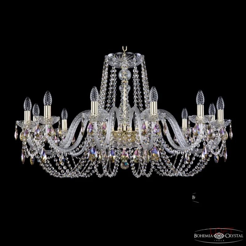 Подвесная люстра Bohemia Ivele Crystal 1402 1402/12/360 G K801 Подвесная люстра Bohemia Ivele Crystal 1402 1402/12/360 G K801
