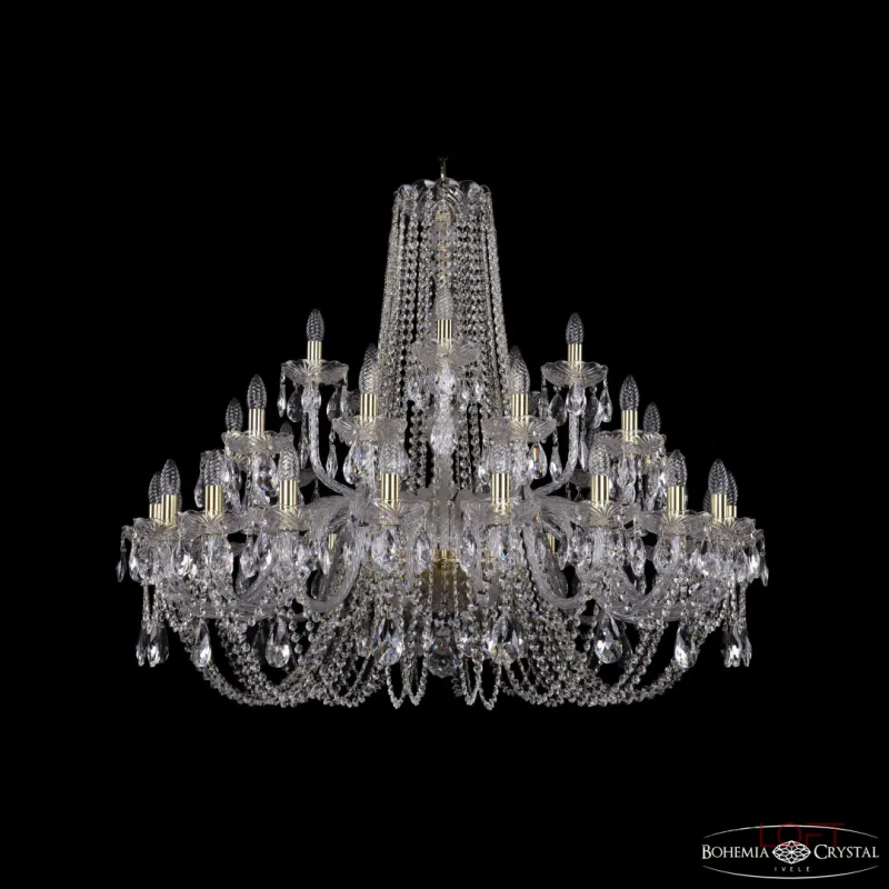 Подвесная люстра Bohemia Ivele Crystal 1402 1402/20+10+5/400 G Подвесная люстра Bohemia Ivele Crystal 1402 1402/20+10+5/400 G