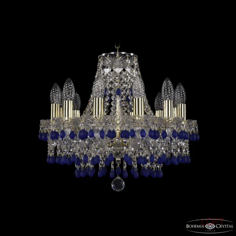 Подвесная люстра Bohemia Ivele Crystal 1410 1410/12/141 G V3001 Подвесная люстра Bohemia Ivele Crystal 1410 1410/12/141 G V3001